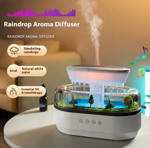 Diffuseur d'aromathérapie Raindrop vert forêt